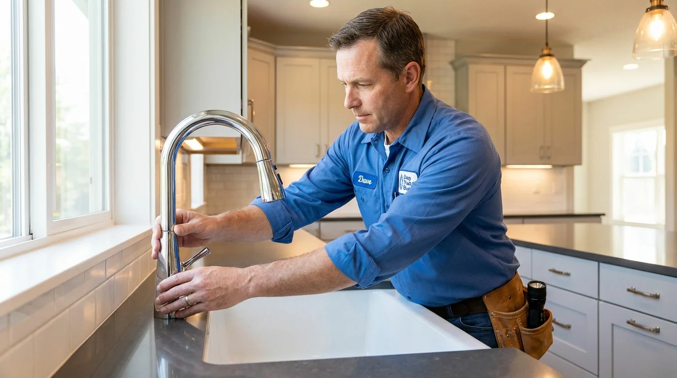 Kitchen faucet installation by Johns Plumbing LLC in Clintonville